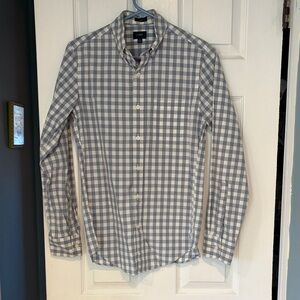 J. Crew Gingham Button-Down Shirt